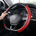 Universal Steering Wheel Cover - Carbon Fiber Grip