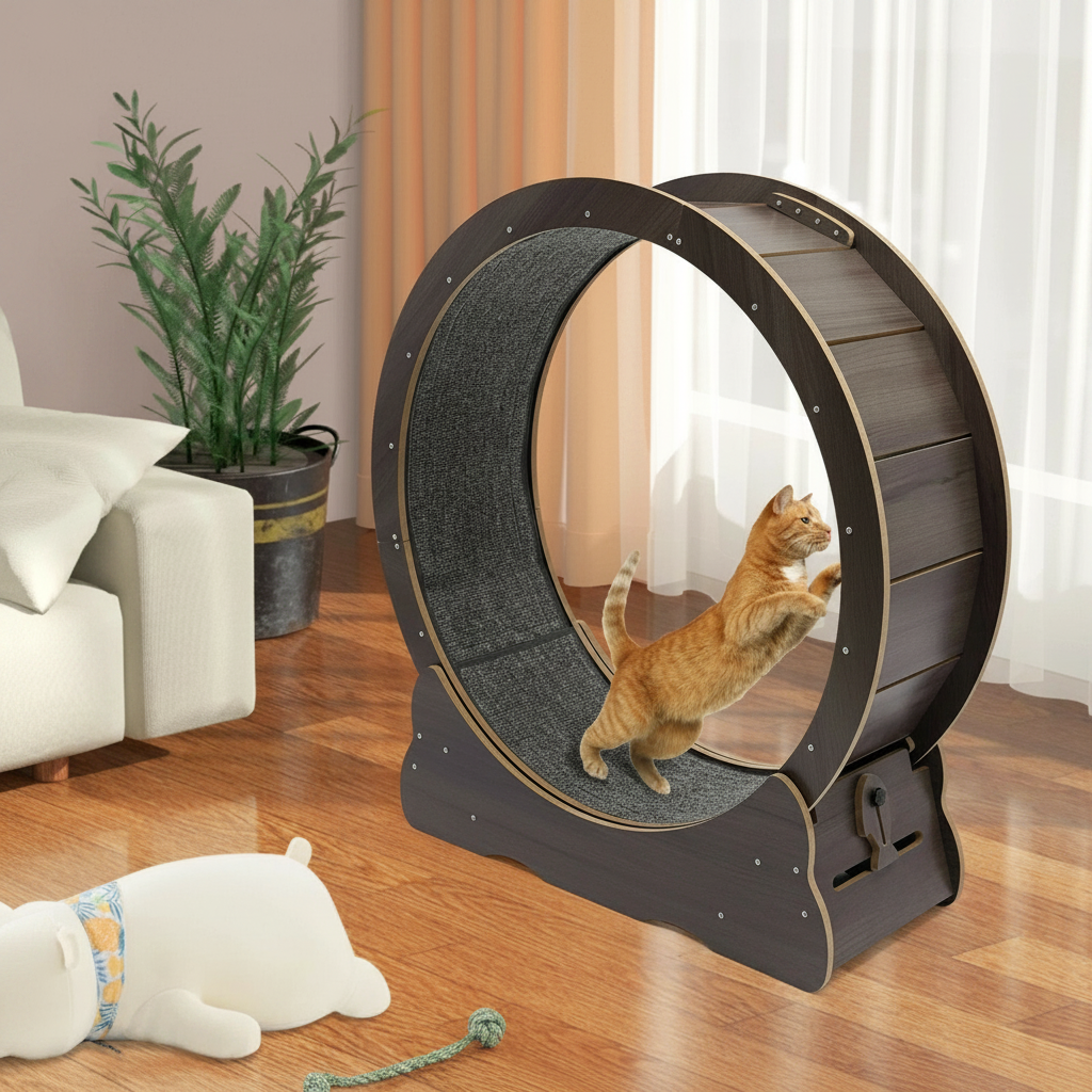 Large Cat Exercise Wheel - 32" Quiet Running Wheel