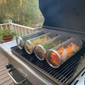 Stainless Steel Rolling BBQ Grill Basket