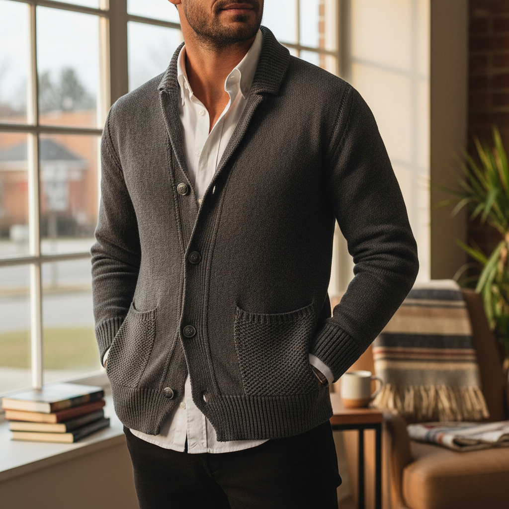 Women's Acrylic Cardigan with Pockets