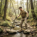 Tactical Walking Stick with Multi-Tool Attachments