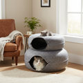 Interactive Cat Tunnel Bed - Donut Felt Pet Nest