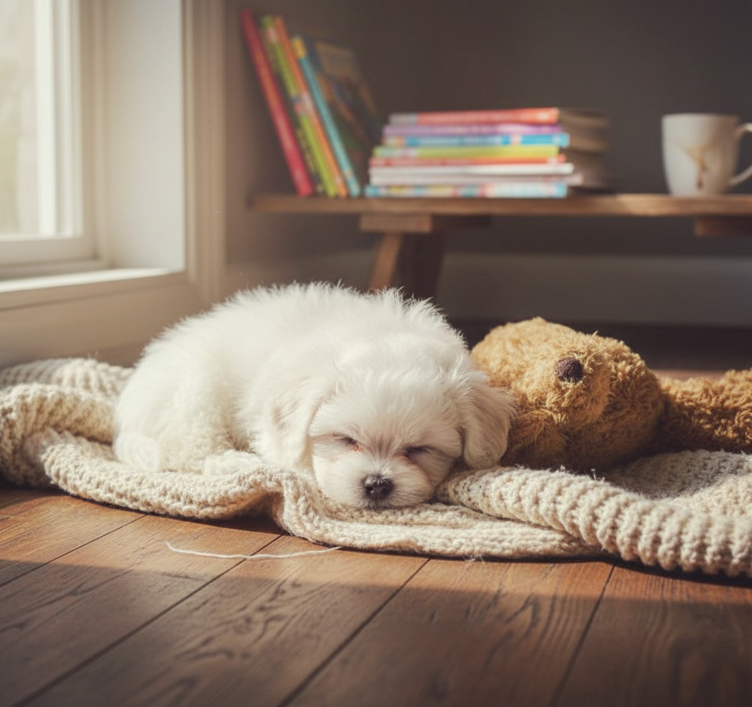 Realistic Plush Puppy Dog Toy - Lifelike Teddy