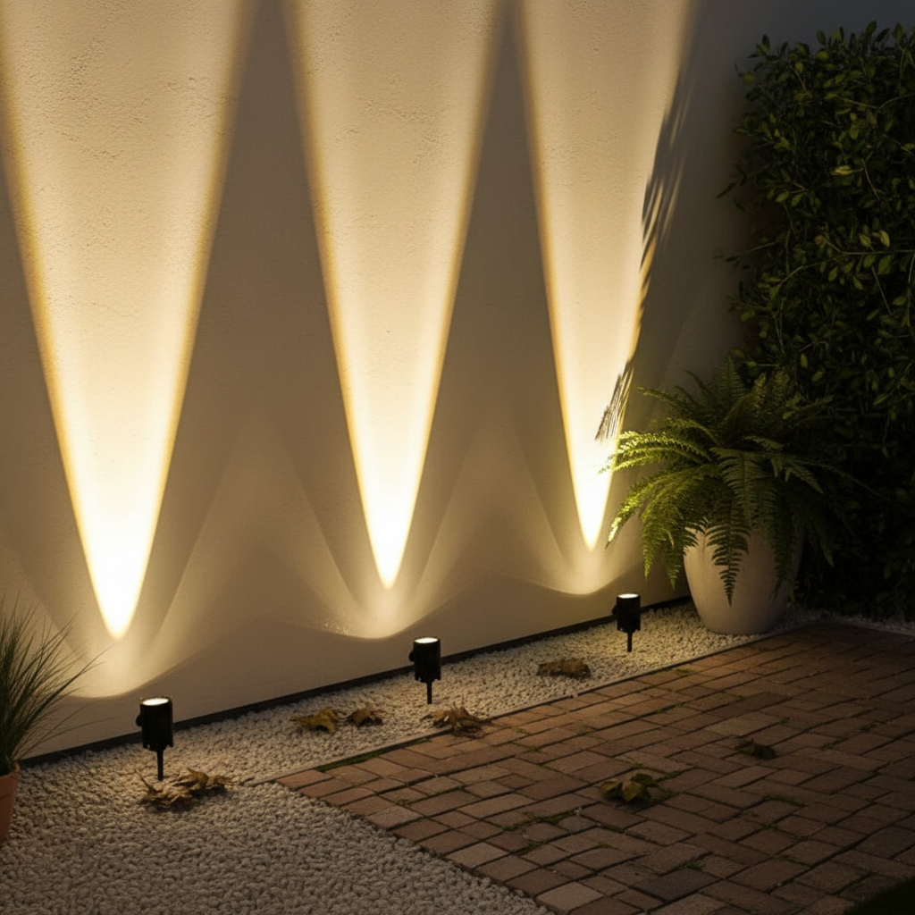 Solar LED Spotlight with Adjustable Zoom