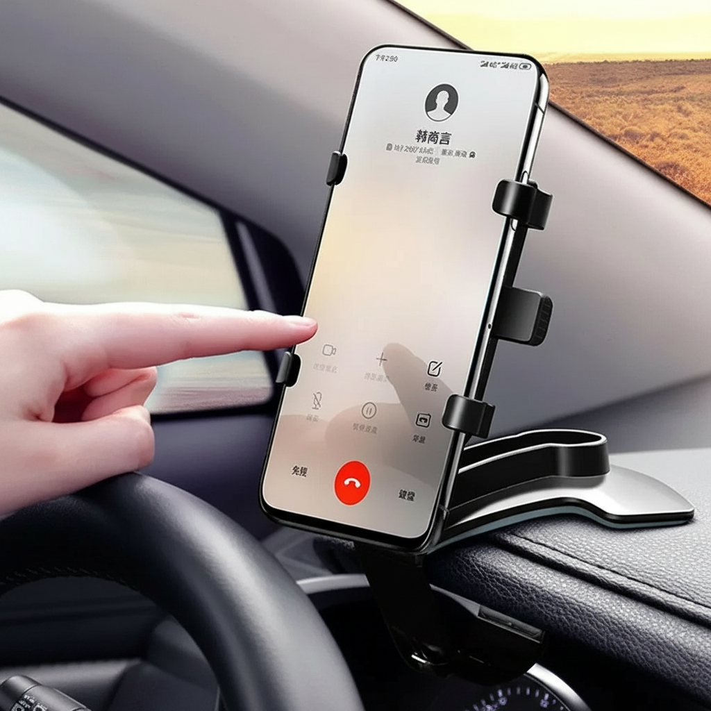 Car Dashboard Phone Holder - 360° Rotating Mount