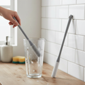 Toe Gap Cleaning Brush with Long Handle - Gray