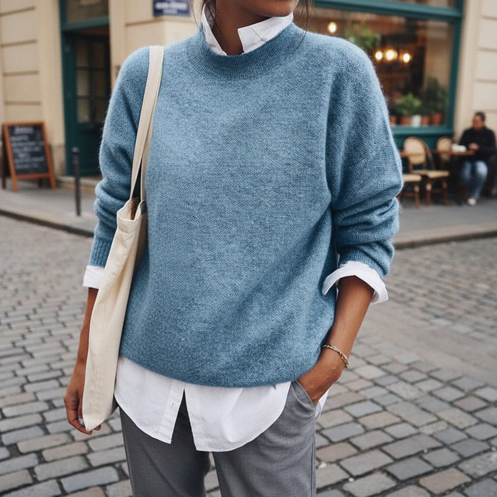 Cashmere Crew Neck Sweater | Soft & Warm