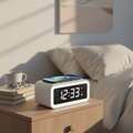 Digital Alarm Clock with Qi Wireless Charging