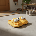 Women's Funny Puppy House Slippers - Open Toe