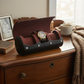 Premium Watch Travel Case with Soft Suede Lining