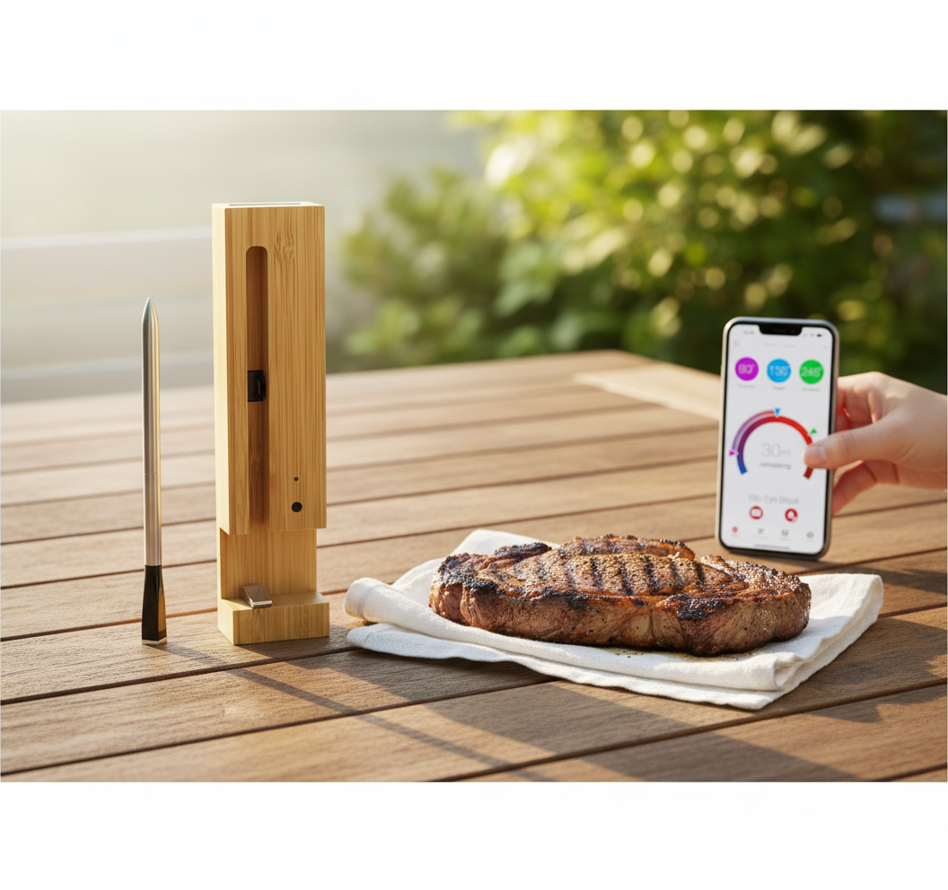 Wireless Smart Meat Thermometer with Bluetooth