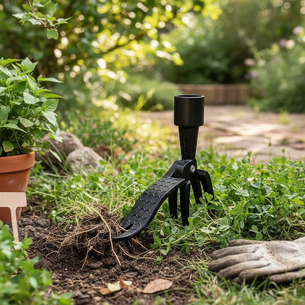 Long Handle Weed Puller - Stainless Steel Adjustable