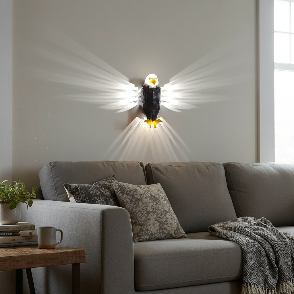 LED Eagle Wall Lamp - 3D Decorative Wall Light