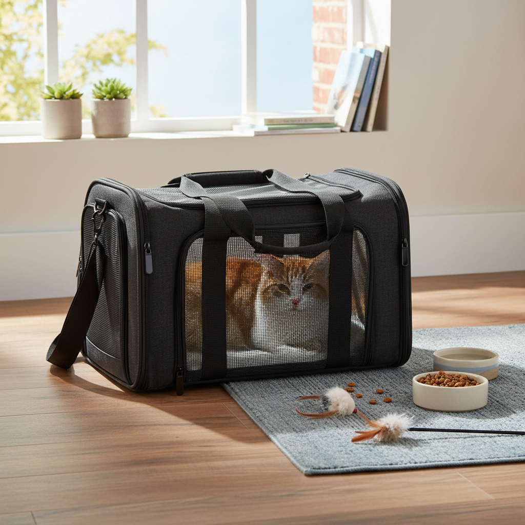 Pet Carrier Bag for Small Dogs & Cats Up to 15 lbs