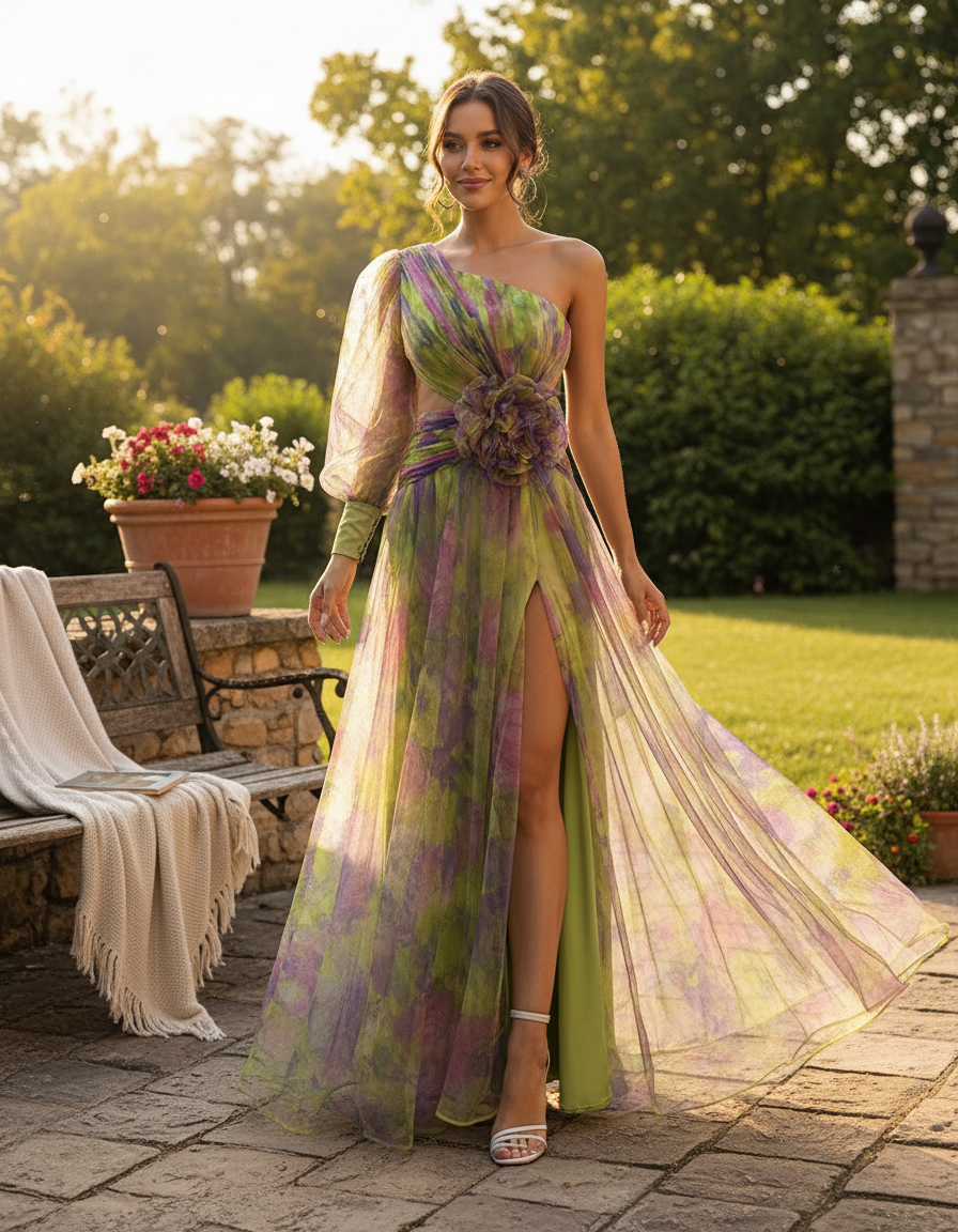 Satin & Lace Elegant Dress for Special Occasions