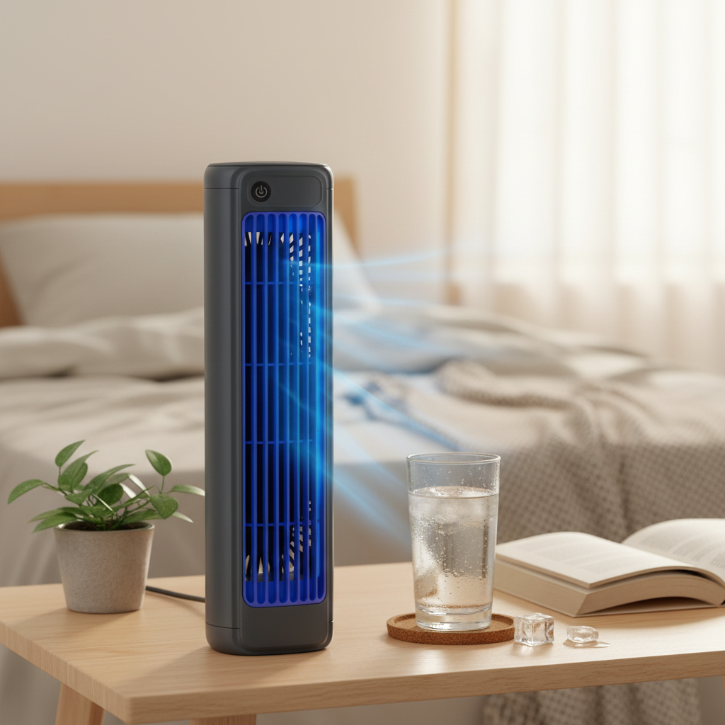Portable Silent Air Cooler with Battery