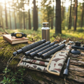 Survival Walking Stick with Multi-Tool Kit