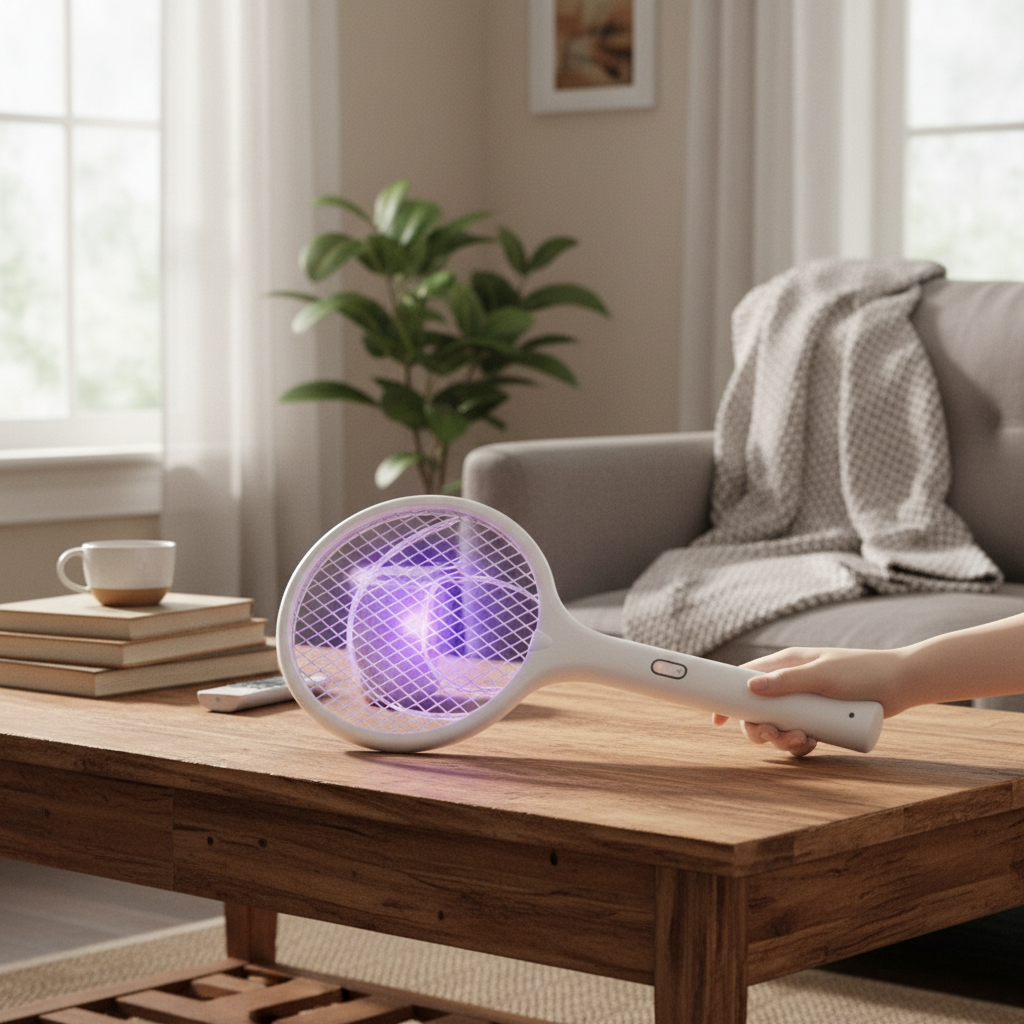 Electric Mosquito Zapper with UV Light & Swatter