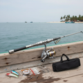 Carbon Fiber Telescopic Fishing Rod Reel Combo Kit