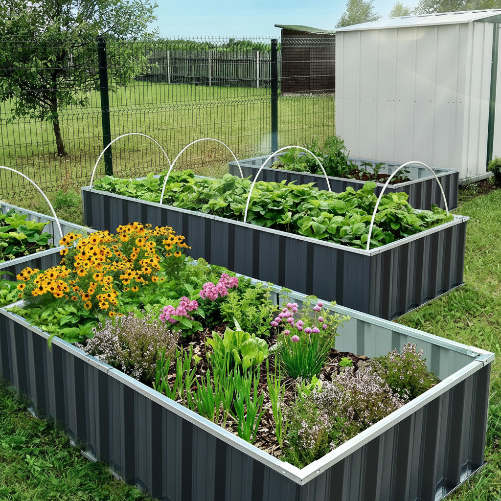 Raised Garden Bed for Flowers & Vegetables
