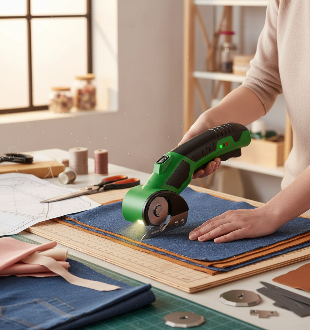 Cordless Electric Scissors with LED Light