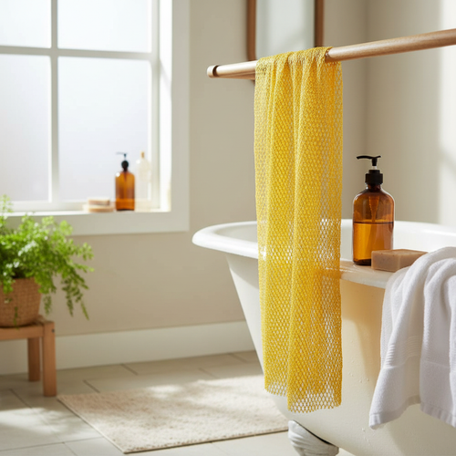 African Net Sponge Exfoliating Bath Scrubber