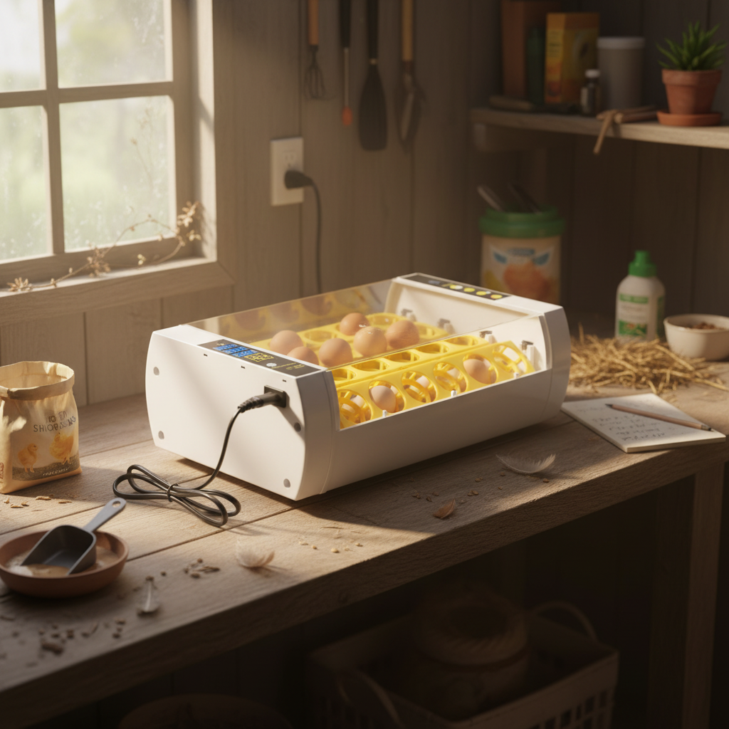 Automatic Egg Incubator for Chicken & Quail - 24 Egg Capacity