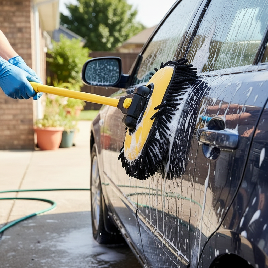 Professional Car Wash Brush with Telescopic Pole