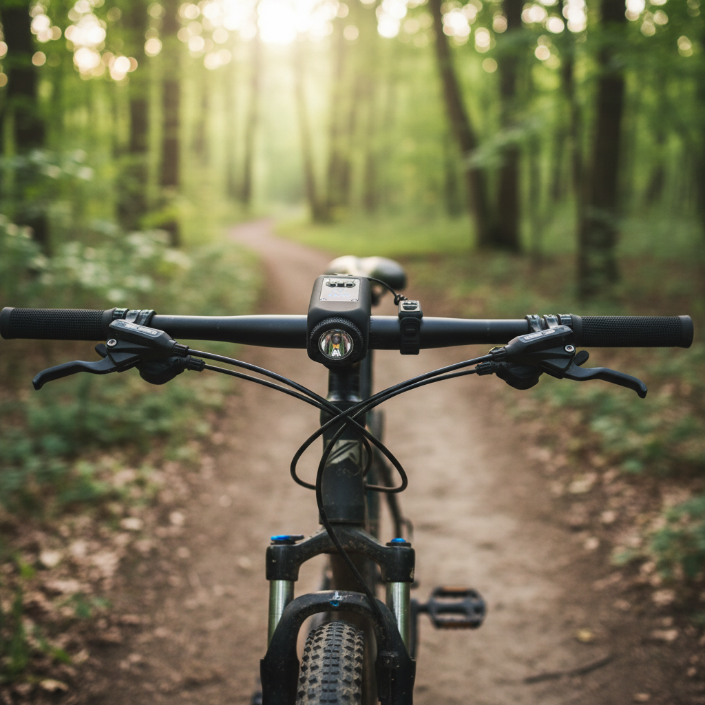 110dB Electronic Mountain Bike Horn with LED Light