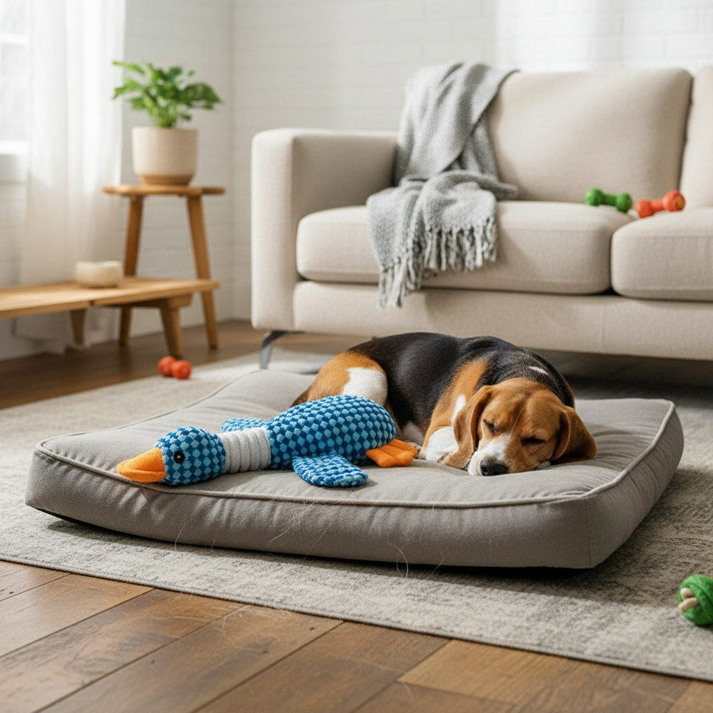 Plush Dog Chew Toy with Squeaker