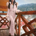 Women's Snowboard Ski Suit - Warm Winter Overall with Zipper