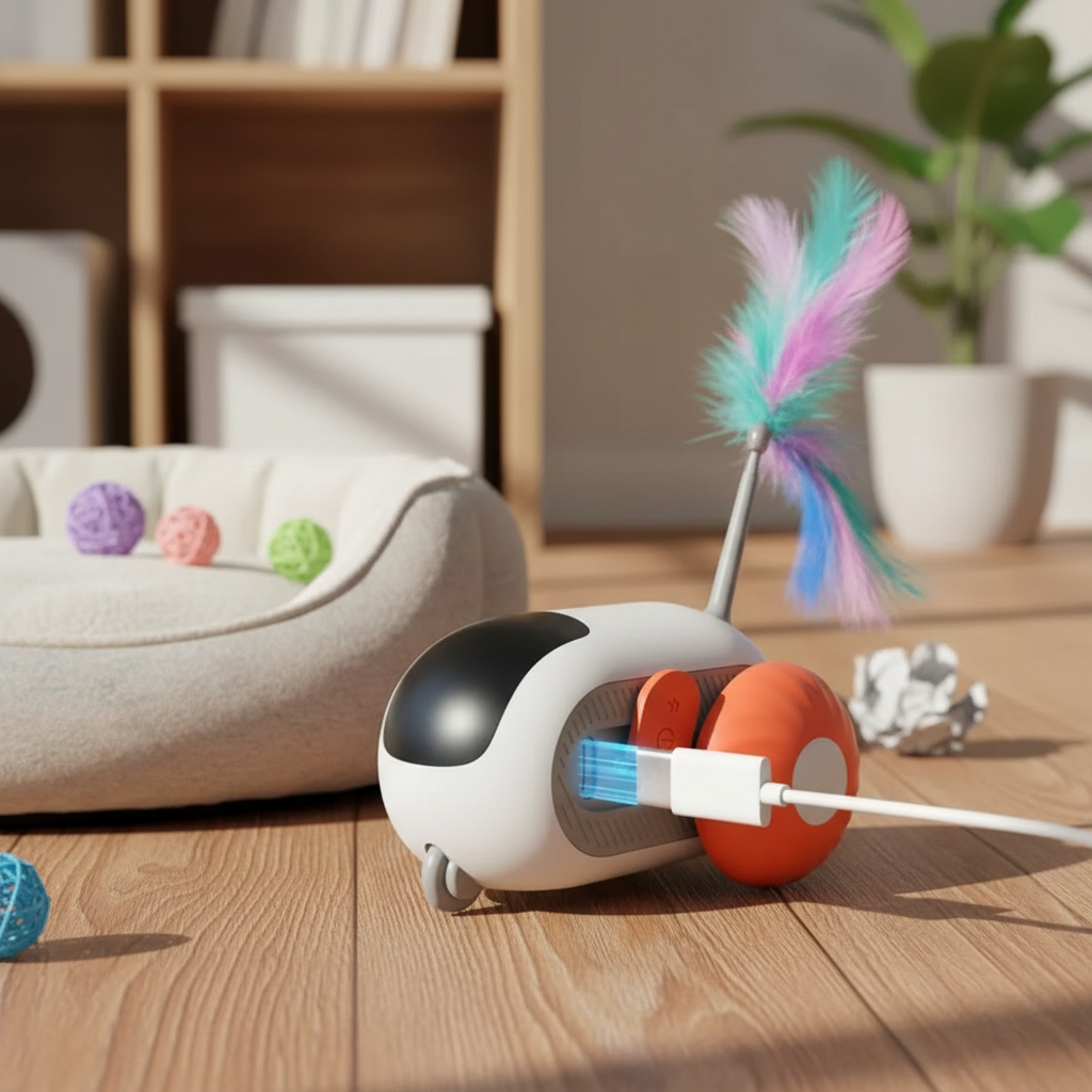 Remote Control Smart Pet Car Toy - Interactive USB Charging