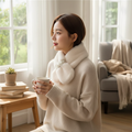 Luxury Faux Fur Pearl Winter Scarf