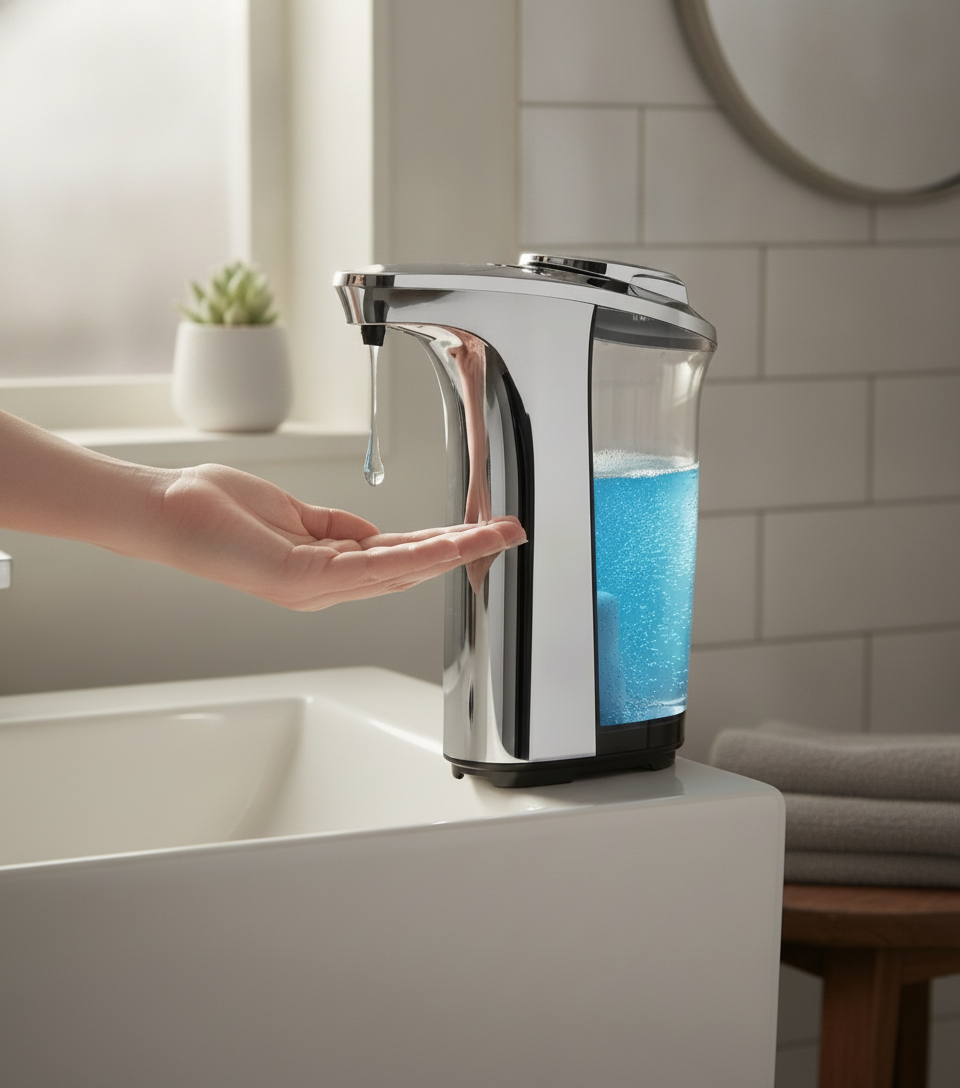 Automatic Touchless Soap Dispenser – Brushed Aluminum