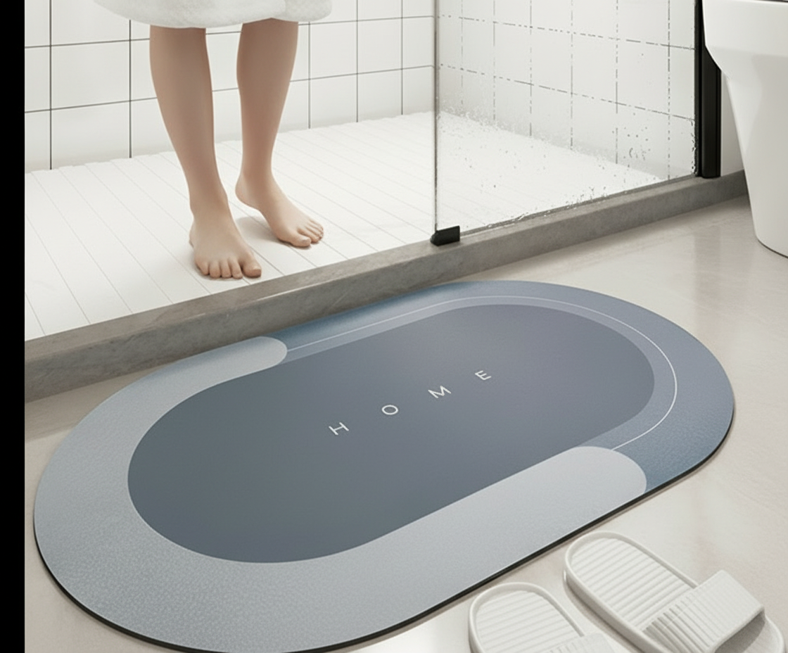 Luxury Nappa Leather Water-Absorbent Floor Mat