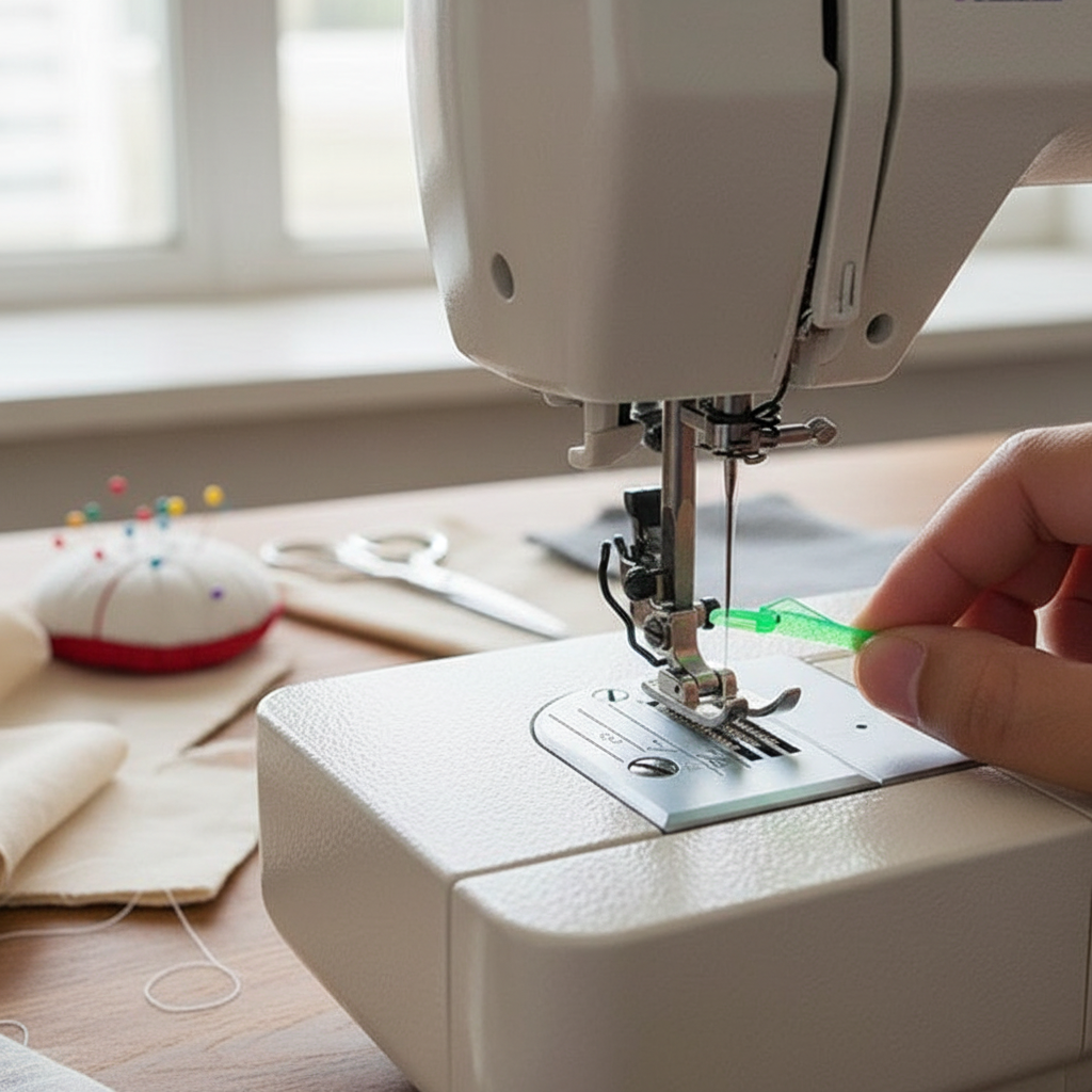 Fish Type Needle Threader for Sewing Machines