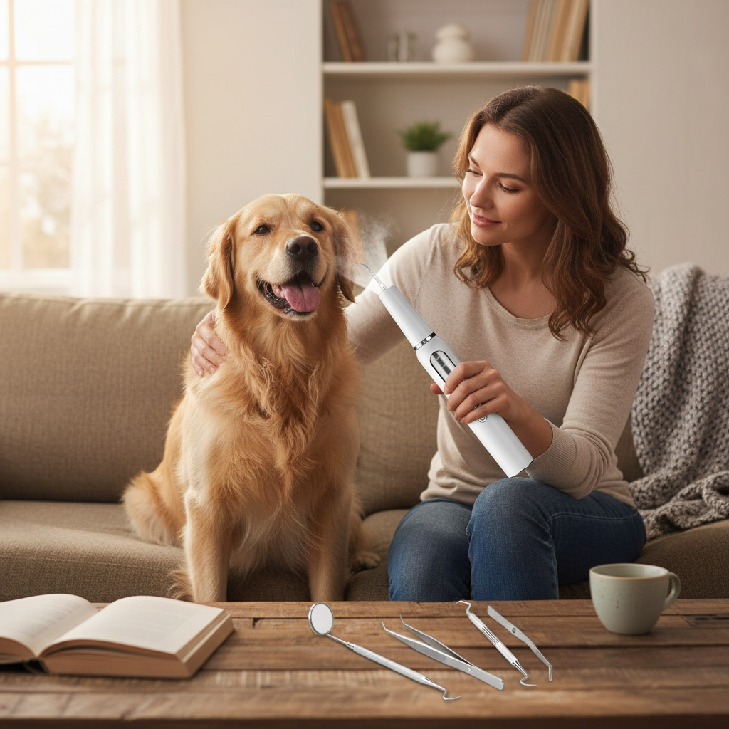 Dog Dental Plaque Remover - Electric Tartar Cleaning Tool