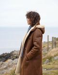 Women's Long Down Winter Jacket - Warm & Lightweight