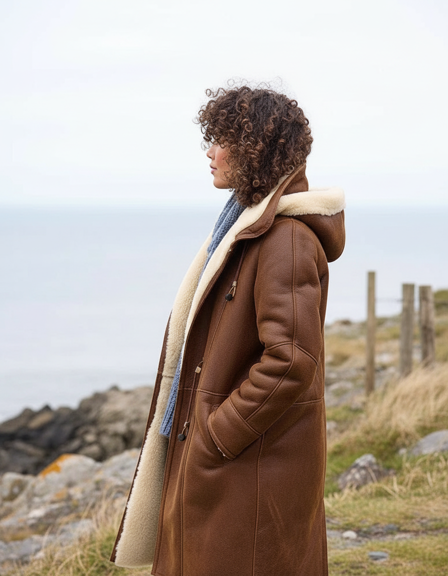 Women's Long Down Winter Jacket - Warm & Lightweight