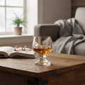 Clear Quartz Cocktail Glass - Hand-Carved