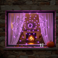 Halloween Spider Web Lights with Remote Control