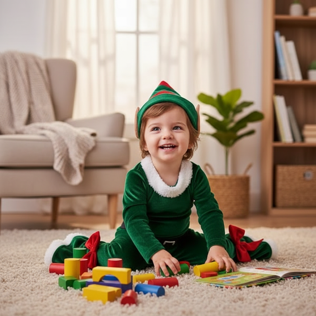 Kids Santa Claus Costume - Festive Holiday Dress Up
