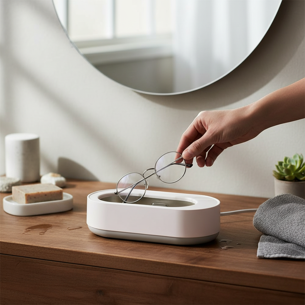 Portable Ultrasonic Cleaner for Jewelry & Glasses