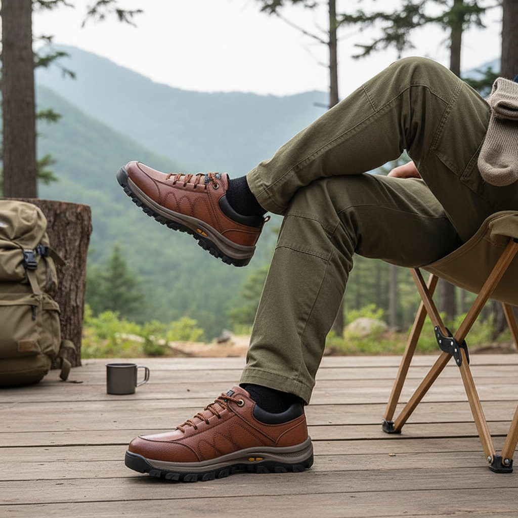 Men's Arch Support Leather Casual Shoes