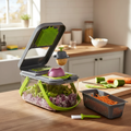 18-in-1 Vegetable Slicer with Container & Safety Guard