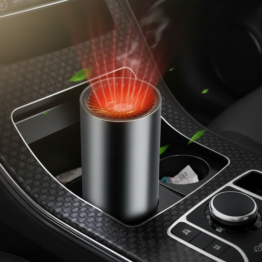 Car Heater Blower - 12V Fast Heating Cup Holder Design