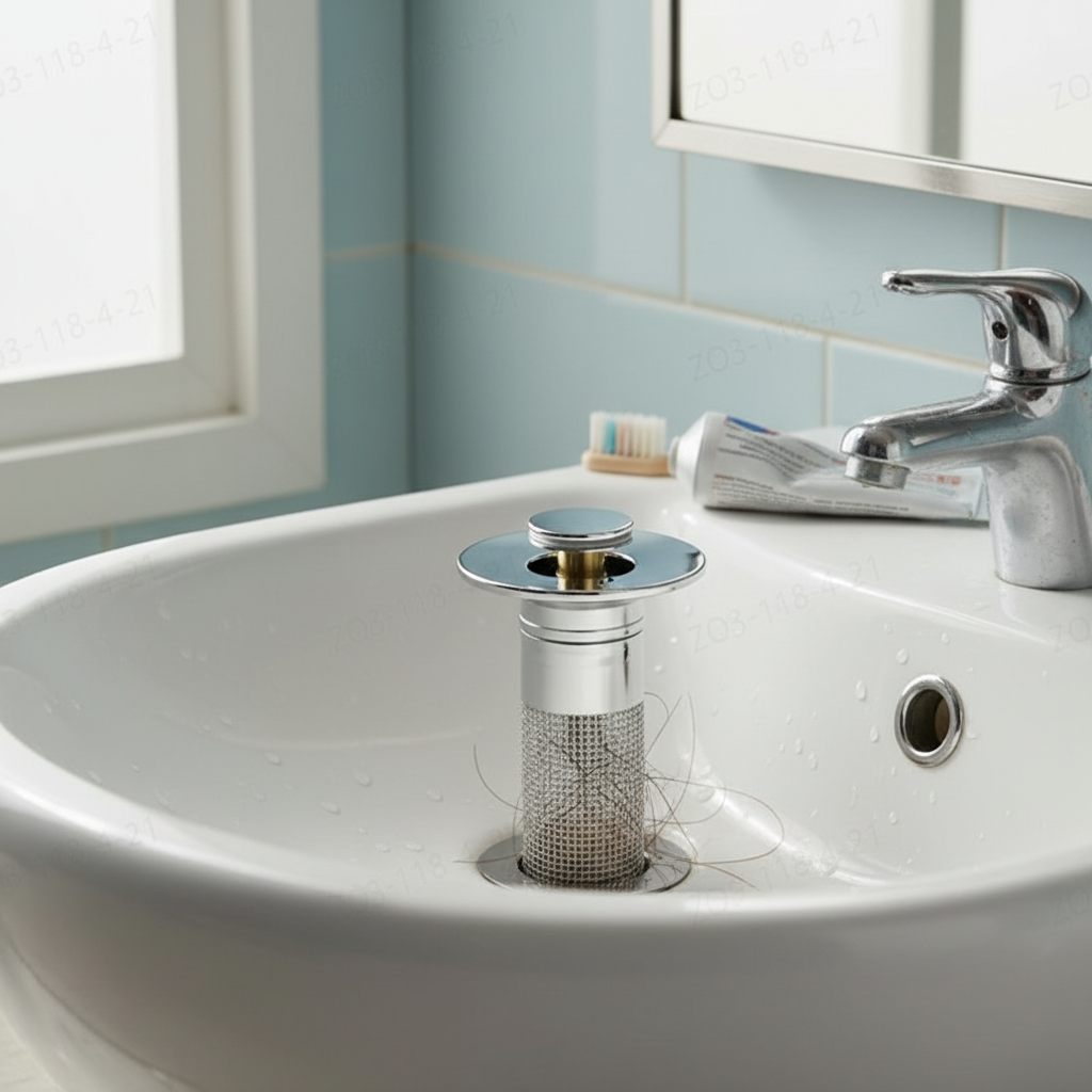 Stainless Steel Floor Drain Filter with Pop-Up Design