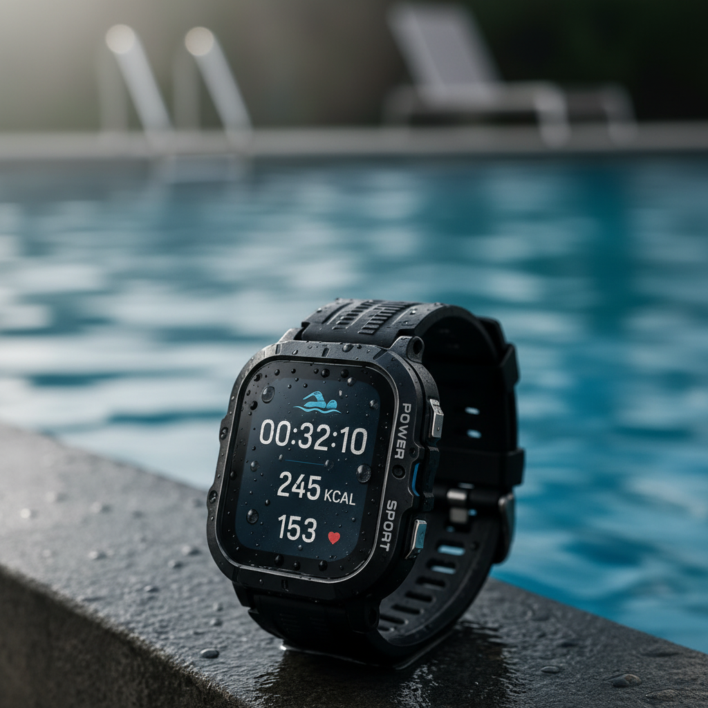 Waterproof Sports Watch for Swimming & Fitness