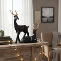 Stag Deer Figurine Pair Sculpture