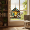 Nativity Scene Suncatcher - Holiday Window Decor
